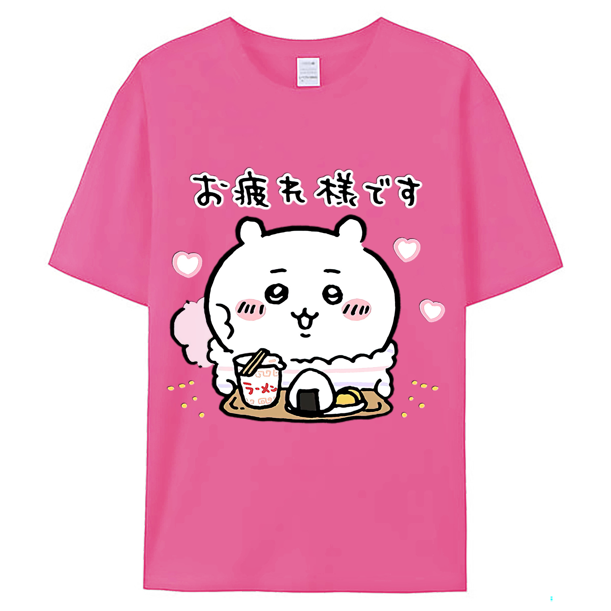 （画像用） ちいかわ ちいかわ Chii-kawa chiikawa レディースカジュアルプリントTシャツ（綿100％）